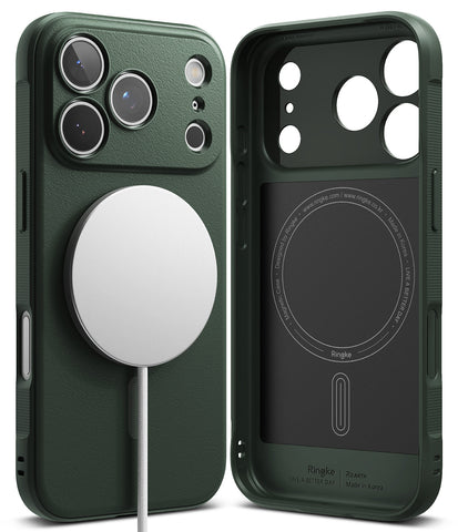 iPhone 17 Pro Back Cover Case | Onyx Magnetic - Dark Green