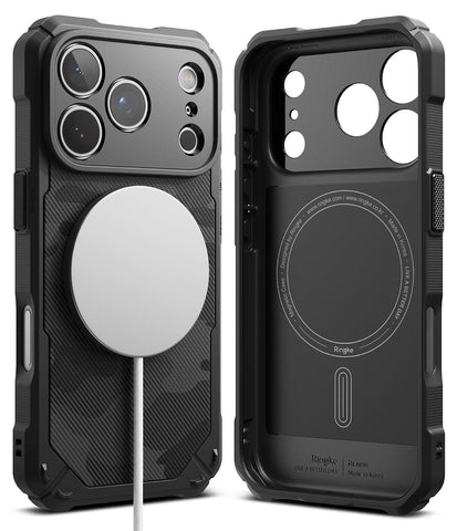 iPhone 17 Pro Back Cover Case | Rugged Gear Magnetic Bumper - Camo Black