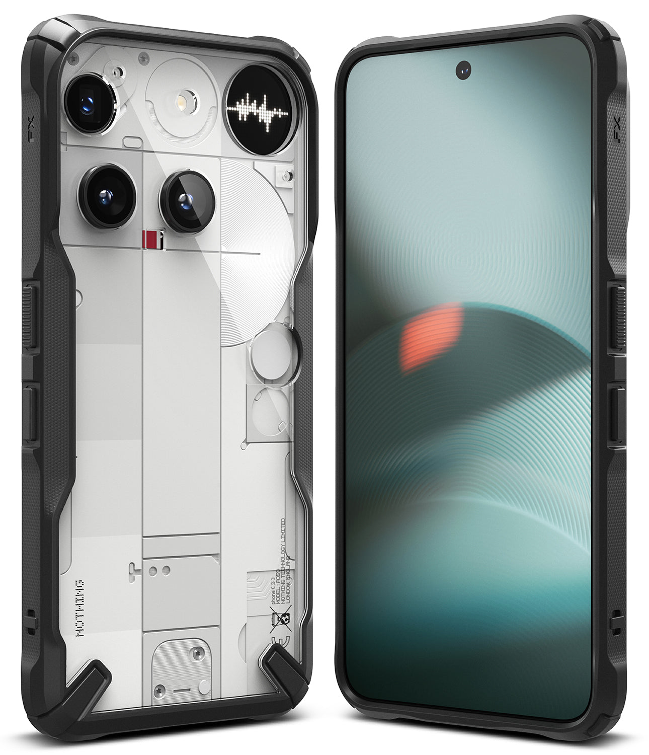Buy Nothing Phone 3 Back Cover Case | Fusion-X - Black Buy Nothing Phone 3 Back Cover Case | Fusion-X - Black