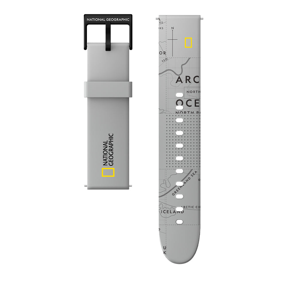 Nat Geo 20mm (Galaxy Watch) |Smart Watch Strap-Grid Grey