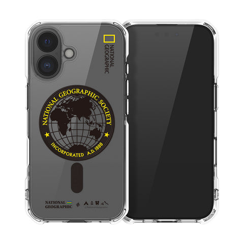 Nat Geo iPhone 16 Plus Back Cover Case | MagSafe Rugged Global Seal - Yellow