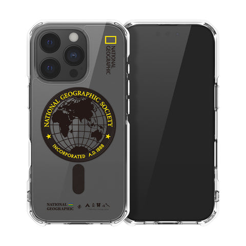 Nat Geo iPhone 16 Pro Max Back Cover Case | MagSafe Rugged Global Seal - Yellow