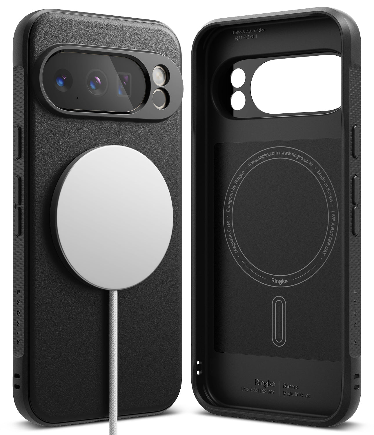 Google Pixel 10 Pro Back Cover Case Onyx Magnetic Black