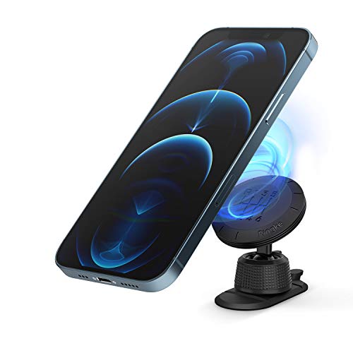 Ringke Magnetic Gear Car Mount Holder [Black] with Universal Safe Powerful Neodymium Magnet 360° Rotation Grip Smartphone Dashboard Technology Stand