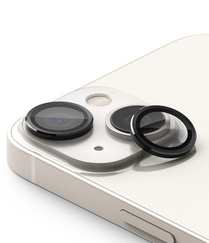 Apple iPhone 14 Plus, iPhone 14 Camera Lens Frame Glass - Black