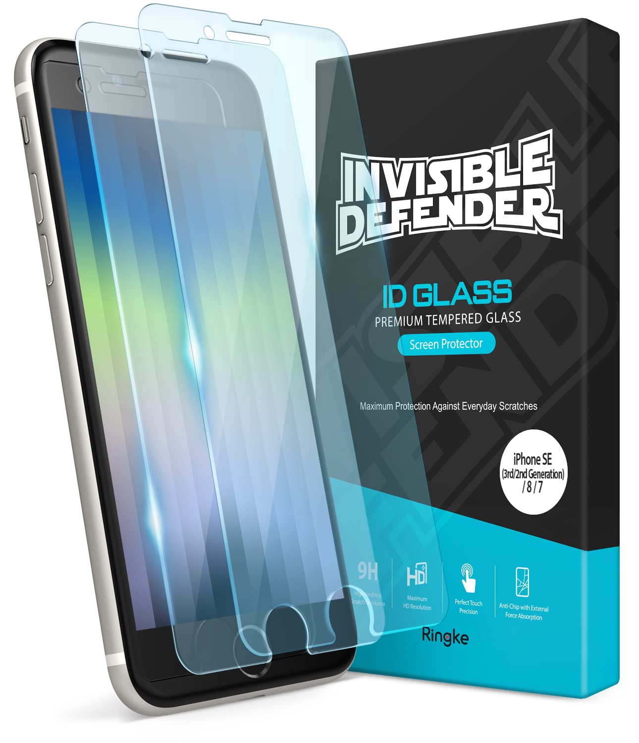 iPhone SE 2020/2022 iPhone 8/7 Tempered Glass Screen Protector Guard FULL GLASS Pack