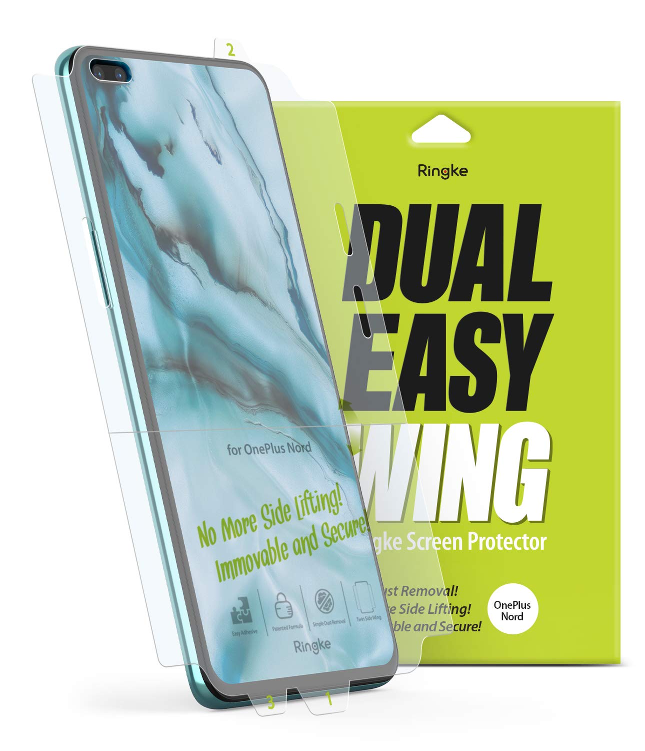 OnePlus Nord Screen Protector Guard DUAL EASY WING Pack