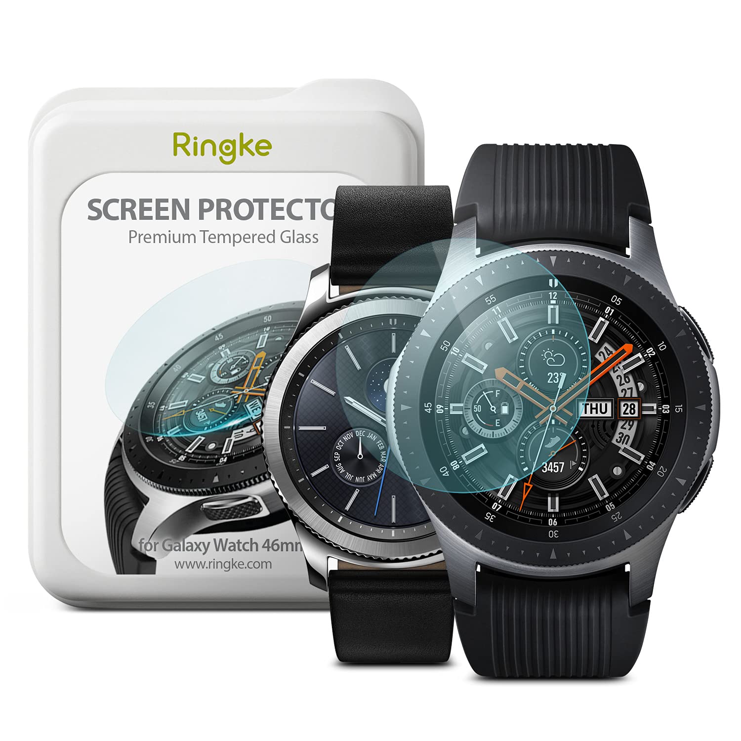 Samsung galaxy watch store 46mm tempered glass