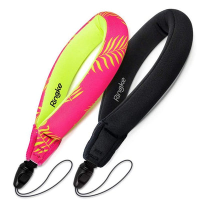 Ringke Water Proof Floating Strap | Palm Leaves + Black - 2 pack