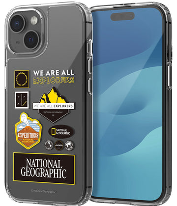 Nat Geo iPhone 15 Back Cover Case | Wappen Clear - Expedition