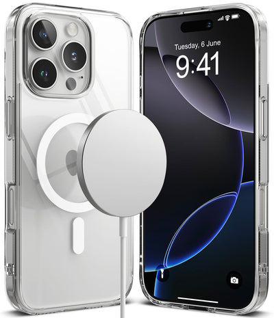 iPhone 16 Pro Back Cover Case | Fusion Magnetic - Clear