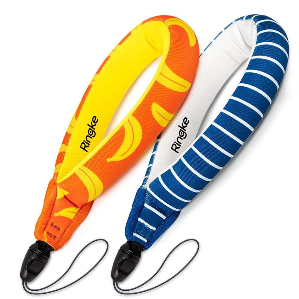 Water Proof Floating Strap | Banana + Navy Stripes - 2 pack