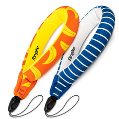 Ringke Water Proof Floating Strap | Banana + Navy Stripes - 2 pack