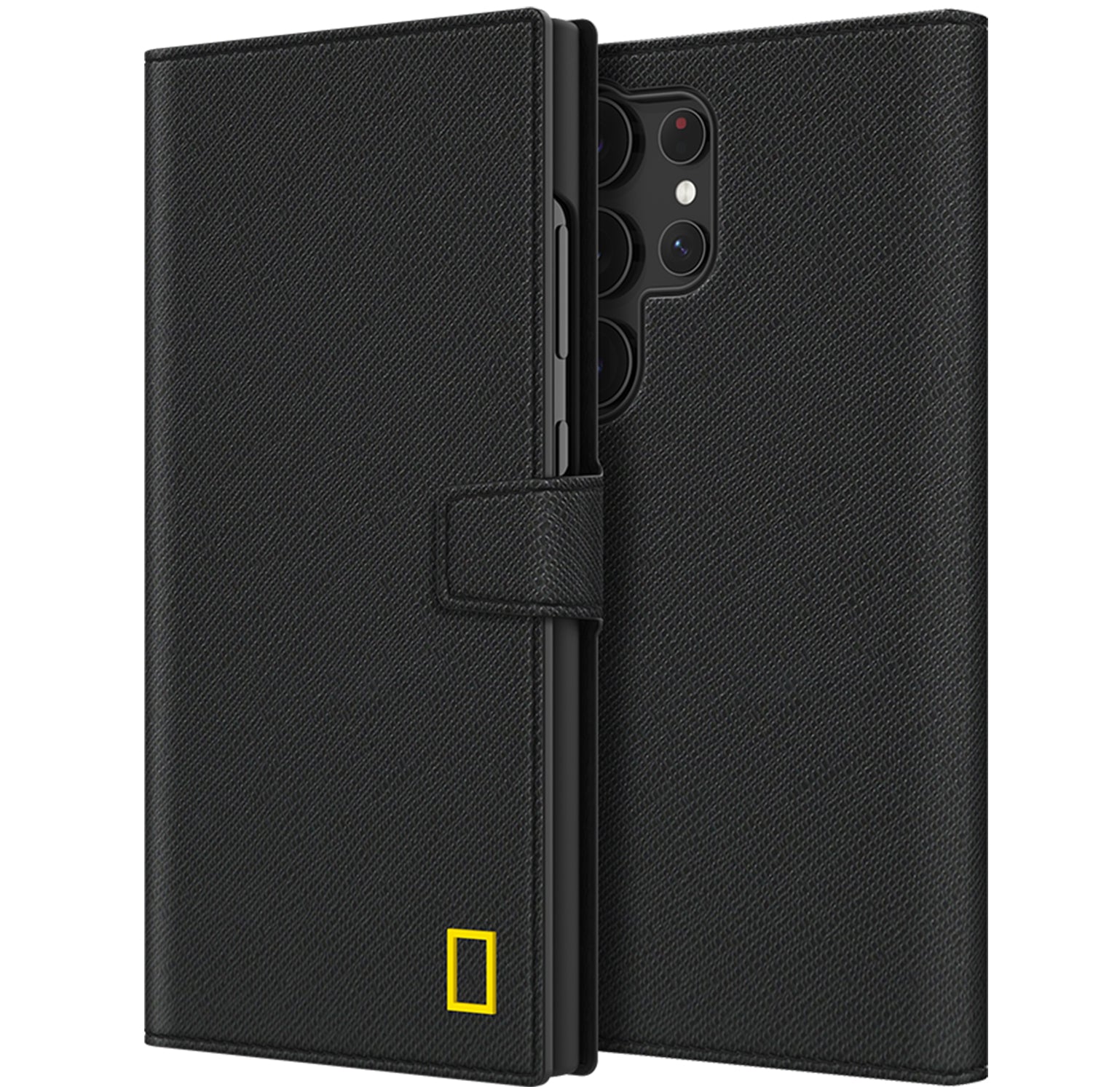 Nat Geo Galaxy S24 Ultra Back Cover Case |Business Wallet Case-Black