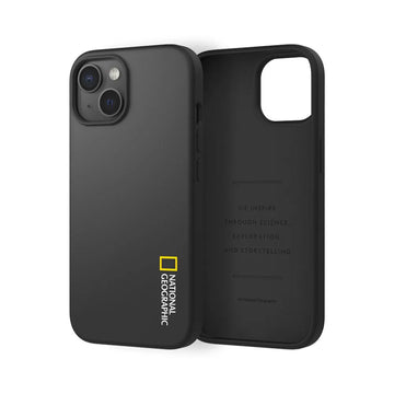 Nat Geo iPhone 15 Back Cover Case | Silicone Case (Black)