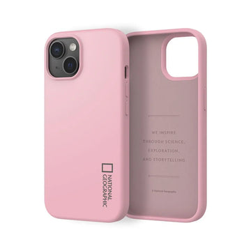 Nat Geo iPhone 15 Back Cover Case | Silicone Case (Pink)
