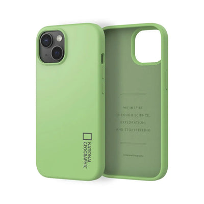 Nat Geo iPhone 15 Plus Back Cover Case | Silicone Case (Green)
