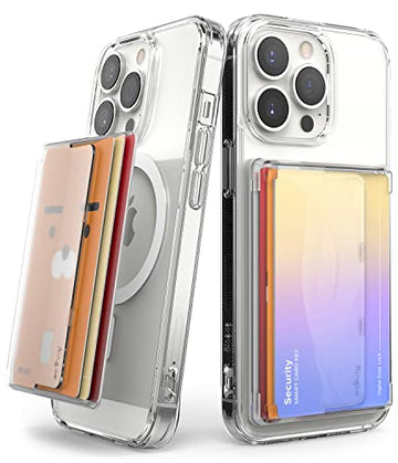 Ringke Magnetic Side Slot Card Holder - Clear Mist