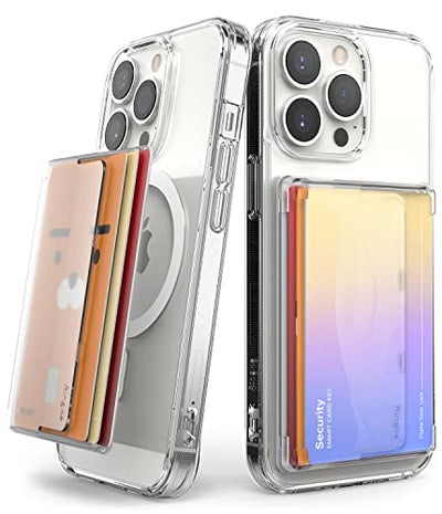 Ringke Magnetic Side Slot Card Holder - Clear Mist