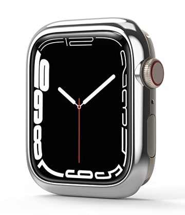 Bezel Styling Compatible with Apple Watch 7 45mm - Silver (45-01)