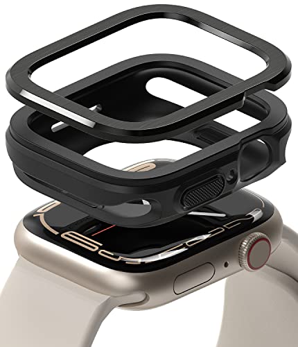 [Air Sports + Bezel Styling] for Apple Watch 7 (45mm) /SE/6/5/4 (44mm) - Black / 31 (Black)