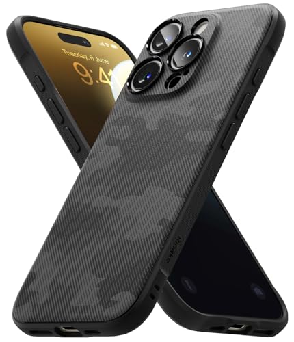 iPhone 16 Pro Back Cover Case | Onyx Design - Camo Black