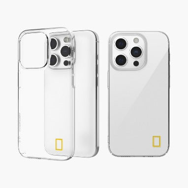 Nat Geo iPhone 15 Pro Back Cover Case | Crystal Slim Fit Case V3 - (Transparent Clear)