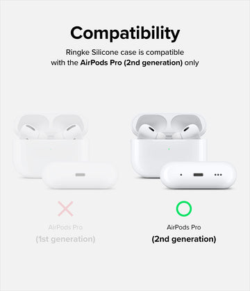 AirPods Pro 2 (2nd Generation) Pouch | Silicone Case - Cream