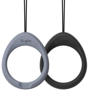 Finger Ring Strap - Black & Lavender Gray