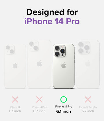 Apple iPhone 14 Pro Back Cover Case | Fusion Bumper - Clear Purple
