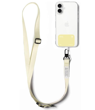 Ringke Holder Link Snap Hook Lanyard Strap [Crossbody Strap + Tether Tab] - Butter Yellow