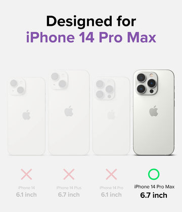 Apple iPhone 14 Pro Max Back Cover Case | Fusion Bumper-Clear Purple
