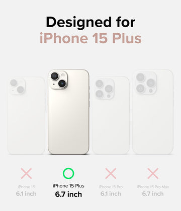 iPhone 15 Plus Back Cover Case | Air - Glitter Clear