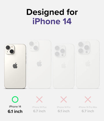 Apple iPhone 14 Back Cover Case | Fusion Design - Purple Rose