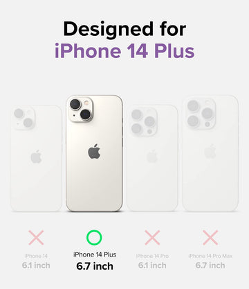 Apple iPhone 14 Plus Back Cover Case | Fusion Bumper - Clear Purple