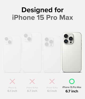 iPhone 15 Pro Max Back Cover Case | Fusion X - Black