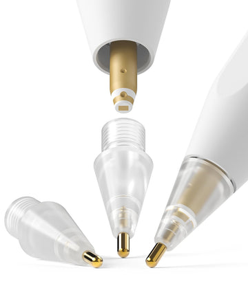 Metal Replacement Tips Designed for Apple Pencil Pro, 2nd / 1st Gen, USB-C [3 Pack]  - Matte Clear