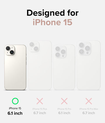 iPhone 15 Back Cover Case | Air - Glitter Clear