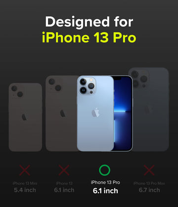 iPhone 13 Pro Back Cover Case | Dx - Black