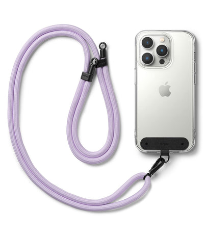 Ringke Adjustable Crossbody Polyester Rope Lanyard (Holder Link Strap) - Purple