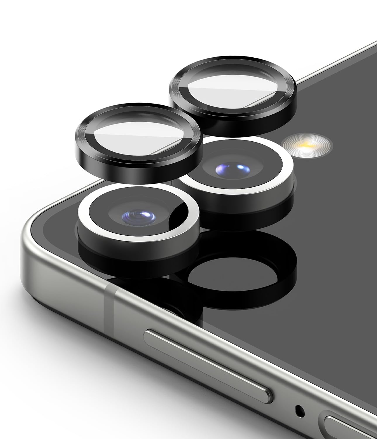 Samsung Galaxy Z Flip 7 Camera Lens Frame Glass - Black [ 2 Pack ]