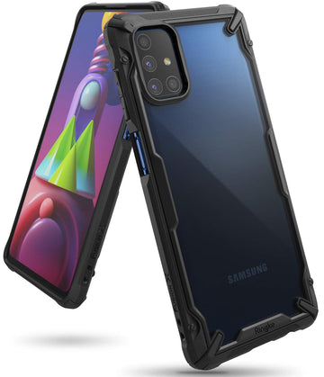 (Refurbished) Samsung Galaxy M51 Back Cover Case | Fusion X - Black