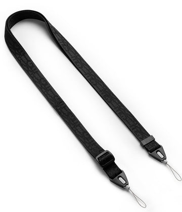 Universal Neck Crossbody Lanyard String Pattern Strap - Lettering Black 2