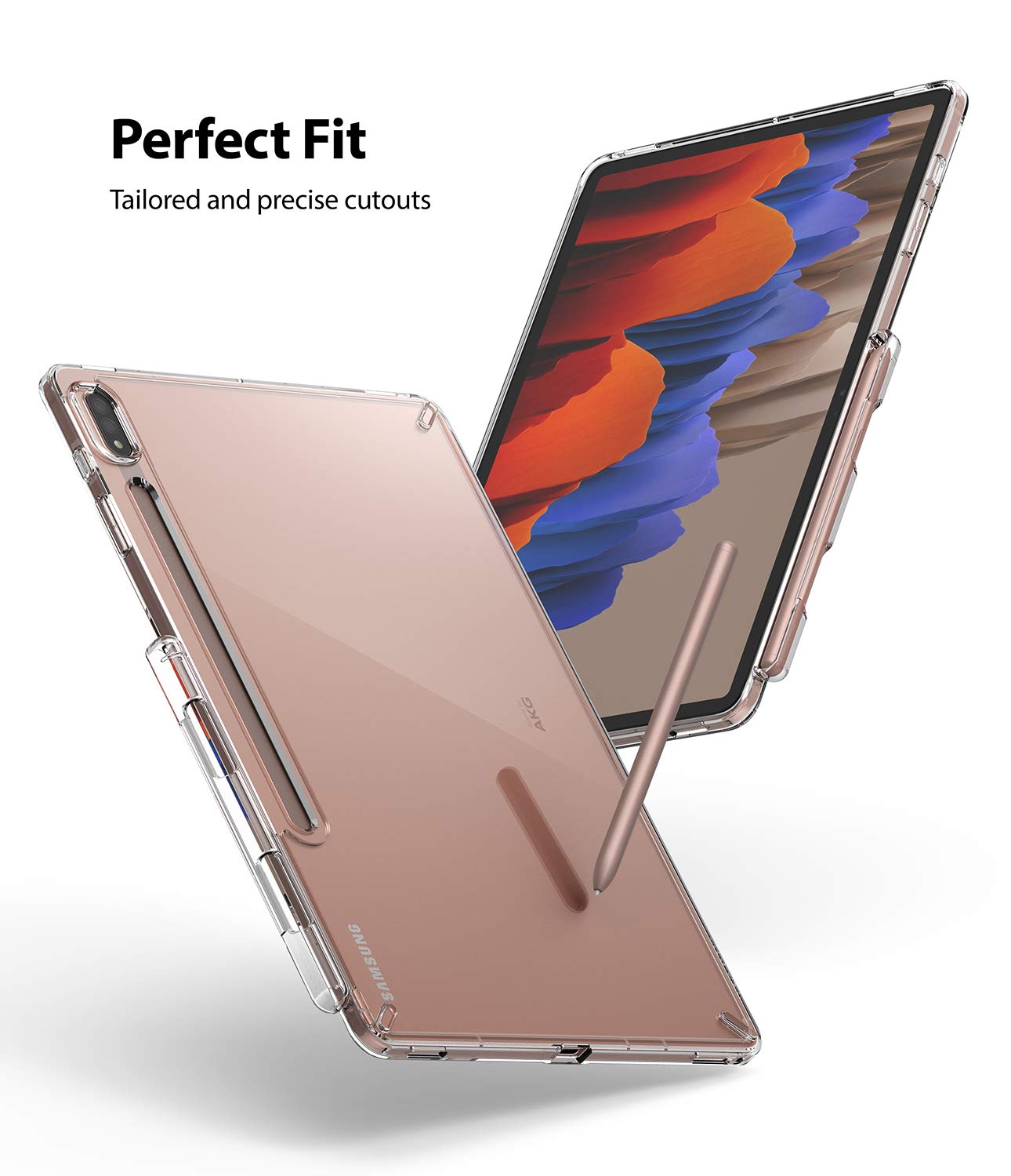 Samsung Galaxy Tab S7 Plus Back Cover Case | Fusion - Clear
