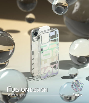 iPhone 15 Plus Back Cover Case | Fusion Design - Seoul