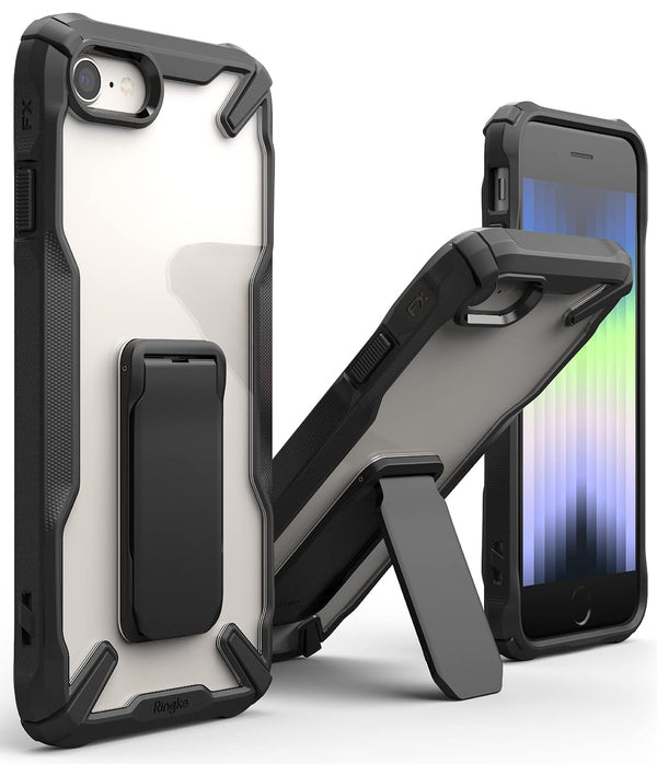 Apple iPhone SE 2022 Back Cover Case | Fusion X-Stand black