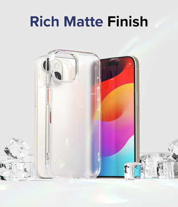 iPhone 15 Back Cover Case | Fusion - Matte Clear
