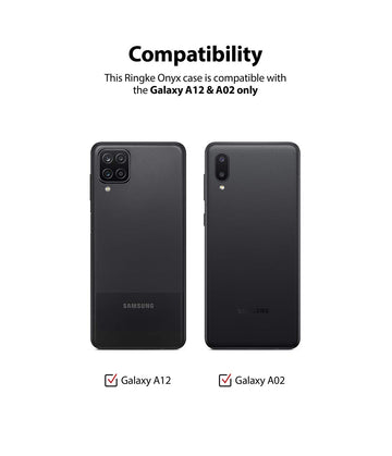 Samsung Galaxy A12 / A02 Back Cover Case | Onyx - Black