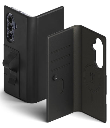 Samsung Galaxy Z Fold 8 Ultra Back Cover Case | Folio Grip Wallet Magnetic - Black