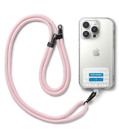 Ringke Holder Link Strap with Graphic Design TPU Tag | Blue Label - Pink